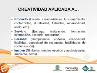 CREATIVIDAD APLICADA A…
 