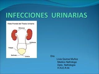 Dra
      Livia Quiroa Muñoz
       Medico Nefrologo
       Dpto. Nefrología
       H.N.E.R.M.
 