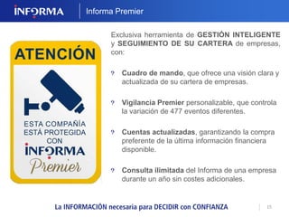 LA SOLUCIÓN DEL LÍDER, 
NUESTROS INFORMAS 
 