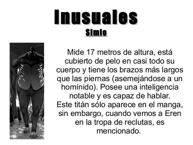 Presentacion Shingeky no Kyojin