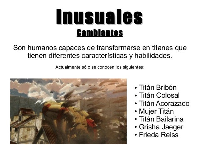 Presentacion Shingeky no Kyojin