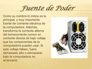 componentes del computador