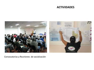 Desarrollo y ejecución de los  estudios de prefactibilidad, censos prediales, estudios de factibilidad, estudios socioeconómicos y estudios de beneficio, para adelantar el proyecto por la modalidad de valorización de las vías de la subregión Centro-Sur, donde se incluyen las vías de acceso al Aeropuerto de Palestina, por un valor de $920.922.724.ACTIVIDADES.Convenio por un valor de $70.000.000 para el avalúo de los predios que se requieren comprar en el proyecto.En reunión de Junta de Valorización,  se resuelven las inquietudes de la comunidad y se plantean alternativas técnicas para llevar a consenso las decisiones del proyecto.SE TIENE PROYECTADO INICIAR OBRAS EL SEGUNDO SEMESTRE DEL AÑO 2011