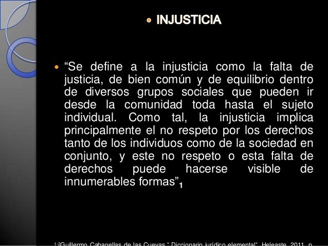 Presentacion injusticia de la justicia
