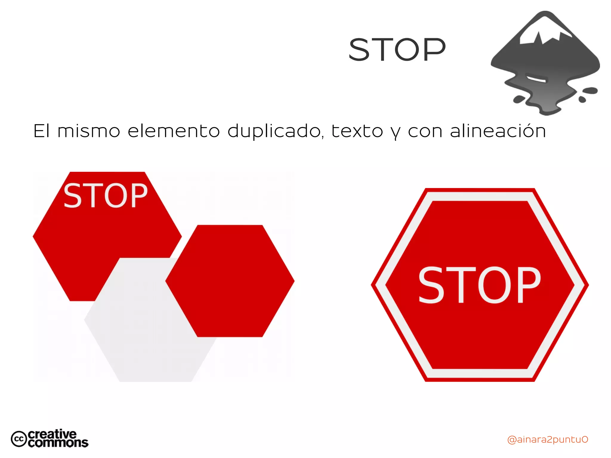 @ainara2puntu0
STOP
El mismo elemento duplicado, texto y con alineación
 