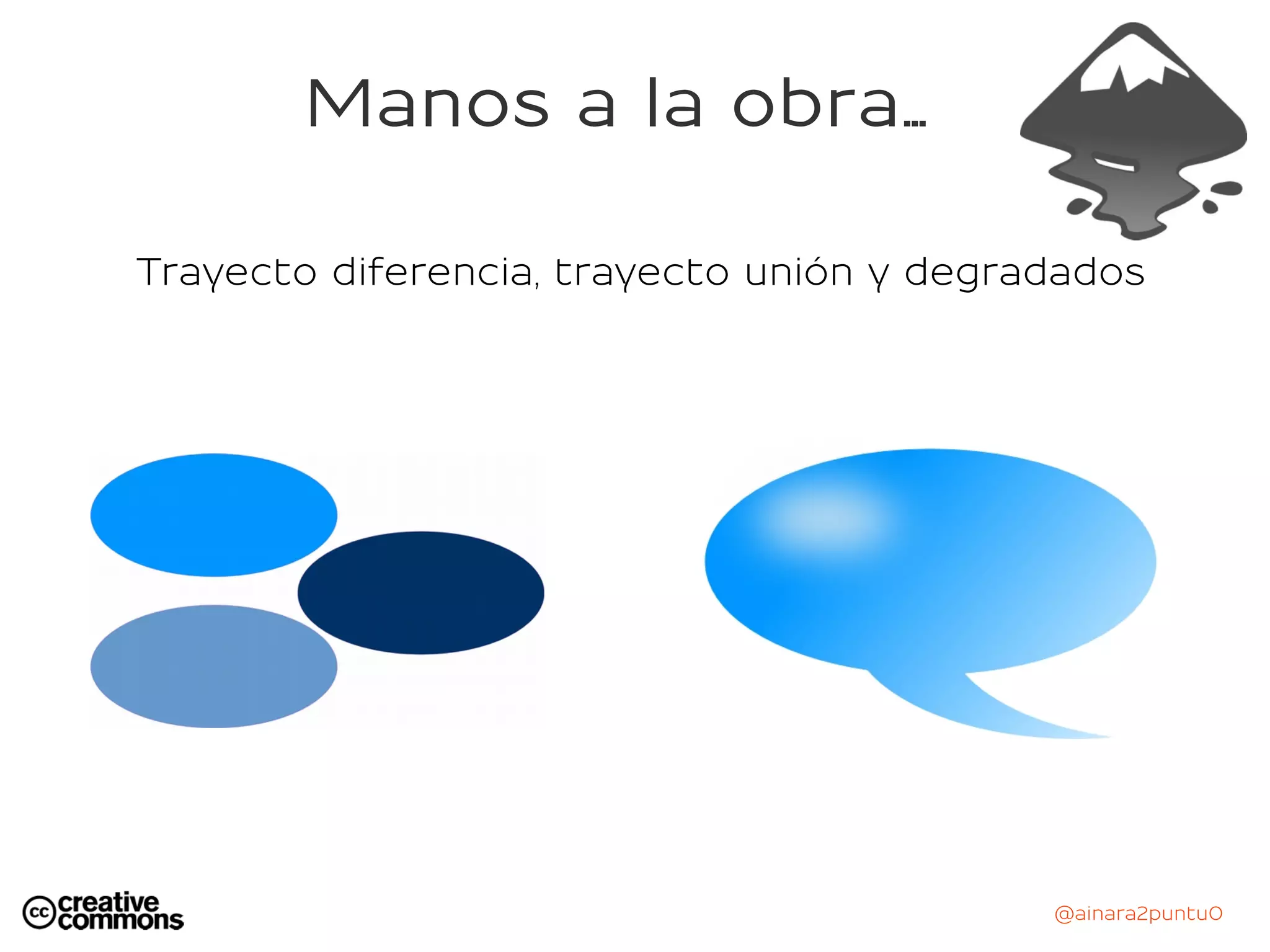 @ainara2puntu0
Manos a la obra...
Trayecto diferencia, trayecto unión y degradados
 