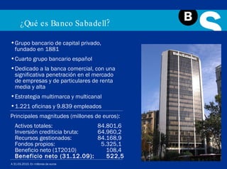 Presentacion Institucional Banco Sabadell