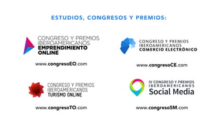 ESTUDIOS, CONGRESOS Y PREMIOS:
www.congresoTO.com
www.congresoCE.com
www.congresoSM.com
www.congresoEO.com
 