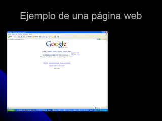 Ejemplo de una página web
 