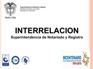 INTERRELACION Superintendencia de Notariado y Registro 