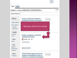 Hacemos click en la revista
 