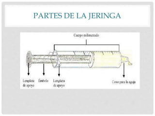 PARTES DE LA JERINGA
 