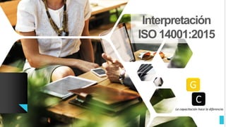 Interpretación
ISO 14001:2015
 