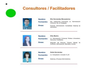 Consultores / Facilitadores 