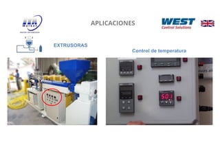 37
APLICACIONES
EXTRUSORAS
Control de temperatura
 