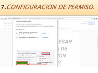 CREAR Y COMPARTIR DOCUMENTOS EN GOOGLE DOCS