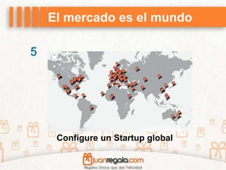 El mercado es el mundo
Configure un Startup global
5
 