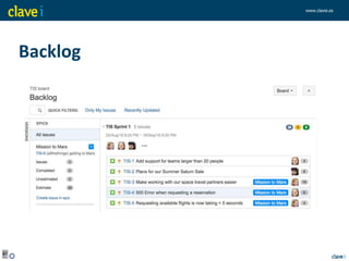 www.clavei.es
Backlog
 