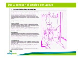 Dar a conocer el empleo con apoyo
 