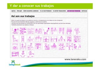 Y dar a conocer sus trabajos




                               www.lanerako.com
 