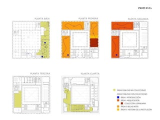 PROPUESTA
PLANTA CUARTAPLANTA TERCERA
PLANTA SEGUNDAPLANTA PRIMERAPLANTA BAJA
 