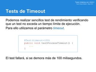 Tests Unitarios con JUnit 4 | PDF