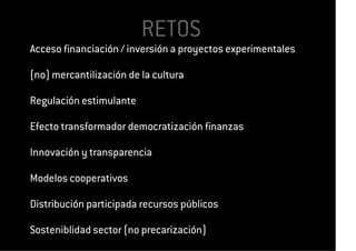 Presentación Crowdfunding para proyectos de innovación cultural
