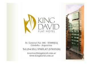 Presentacion King David Flat Hotel