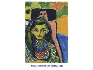 Fränzi ante una silla tallada, 1910
 