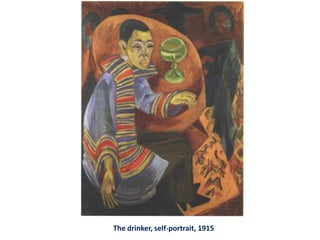 The drinker, self-portrait, 1915
 