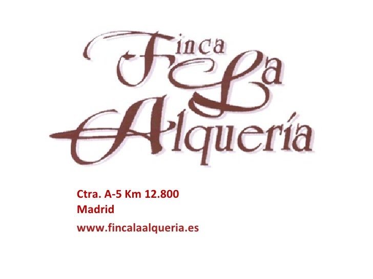 Presentacion Finca La Alqueria