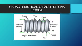 CARACTERISTICAS O PARTE DE UNA
ROSCA
 