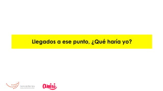 Llegados a ese punto, ¿Qué haría yo?
 