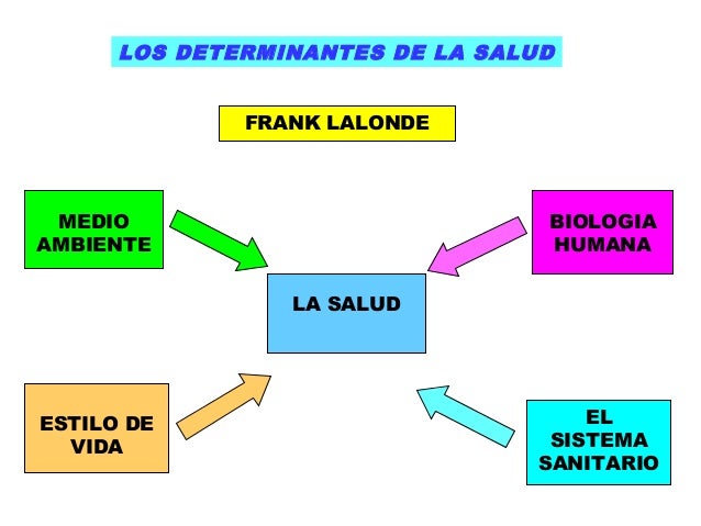 Resultado de imagen de determinantes de la salud lalonde