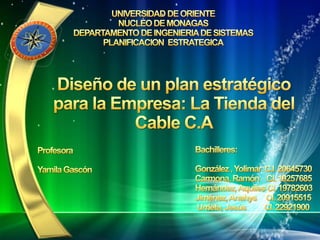 Presentación, Empresa: la tienda del cable C.A