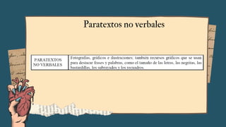Paratextos no verbales
 