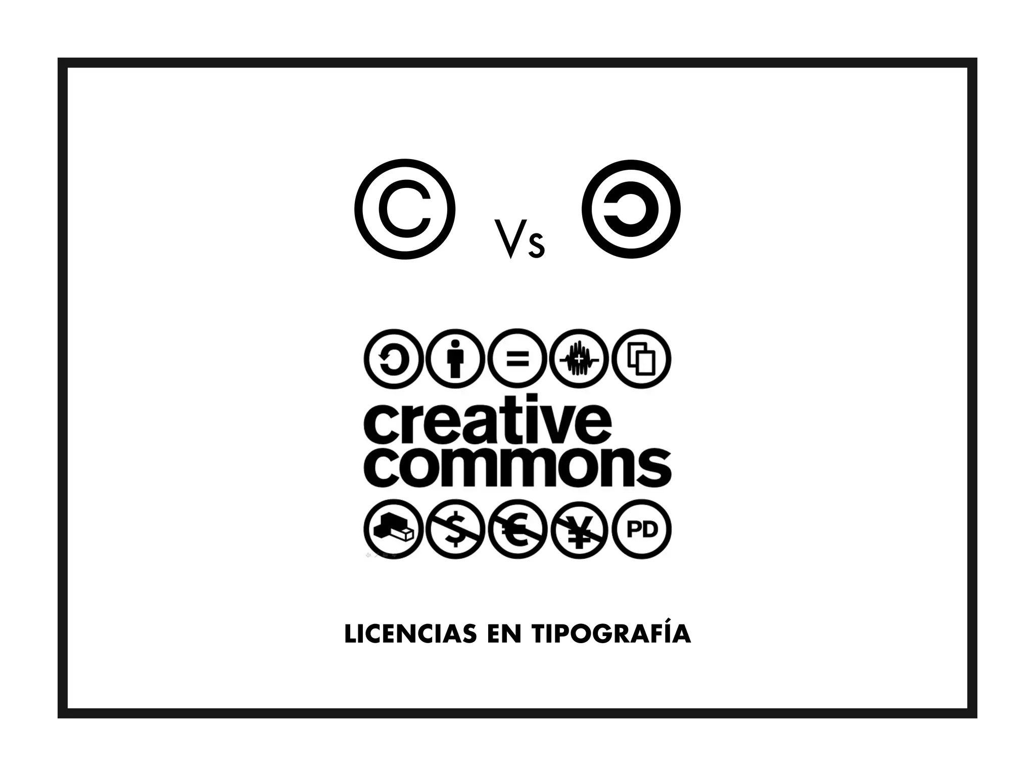 LICENCIAS EN TIPOGRAFÍA
 