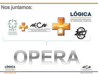 www.logica.org www.aecaf.com
Nos juntamos:
 