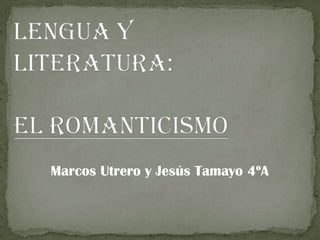 Marcos Utrero y Jesús Tamayo 4ºA
 