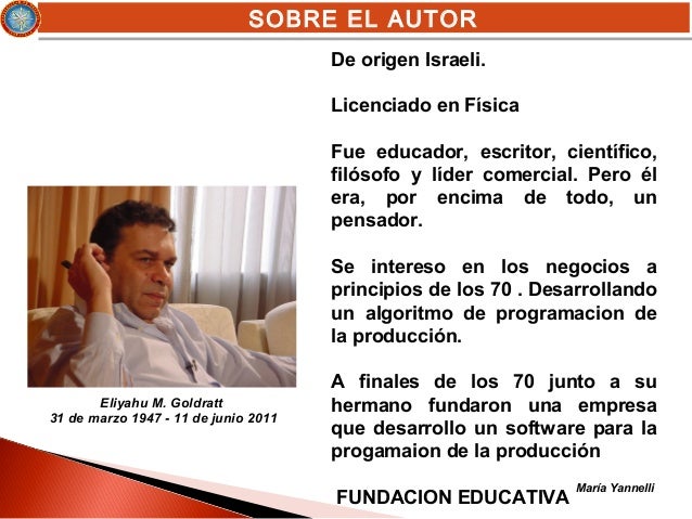 Presentacion libro la meta