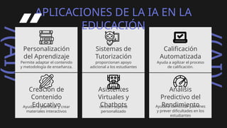 La IA y en la Educación: Ventajas y Desventajas | PPTX