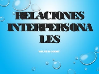 RELACIONESRELACIONES
INTERPERSONAINTERPERSONA
LESLES
WILMERGODOY
 