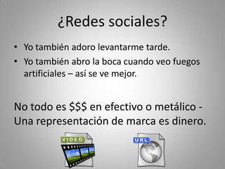 • «Así como el cerebro puede 
     hacer cosas que una neurona 
   sola no puede, las redes sociales 
    logran lo que una persona no 
       puede hacer en solitario»
              James Fowler – Experto Redes Sociales (Psicólogo)



Yo quiero tener un millón de amigos y así mas fuerte poder cantar…
 