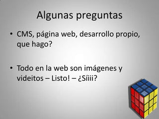 Algunas preguntas
• ¿Yo puedo escribir todo?
• ¿Cada cuanto actualizo?




• S0y K00l – ezkRivo kOm QomPleJ0 d3 
  H@ck3R.
 
