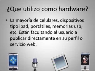 Conversores en línea
• No hay nada mas frustrante que la 
  diversidad de formatos y la inmensa 
  incapacidad de visualizarlos.

• Utiliza conversores como:
  – Media convert
  – http://benderconverter.com/
  – Zamzar
  – DocsPal
 