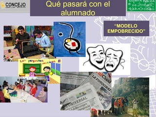 Qué pasará con el
   alumnado
                  “MODELO
                EMPOBRECIDO”
 