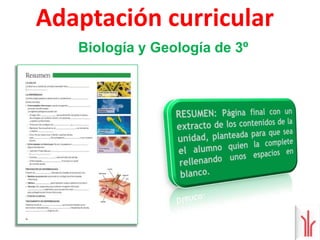  Biología y Geología 3º