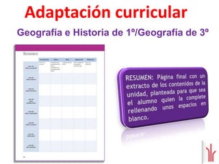 QUÉ. Selección de los contenidos esenciales de cada unidad.