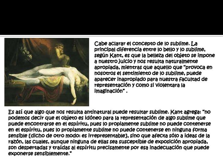 Presentacion lo sublime