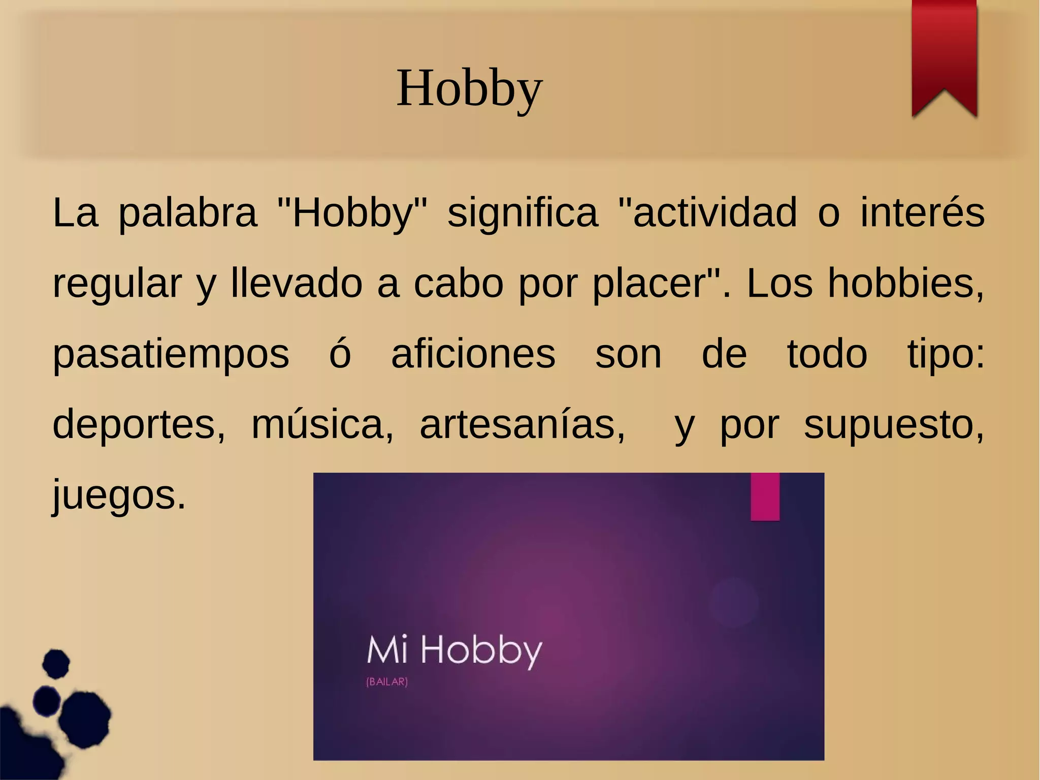 Bailar, mi hobby favorito | PPT